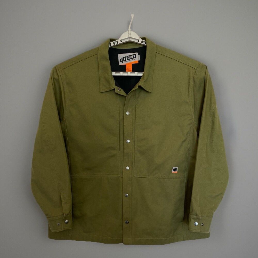 Duluth Trading 40 GRIT Canvas Shop Coat / Snap Front - Men's 3XL